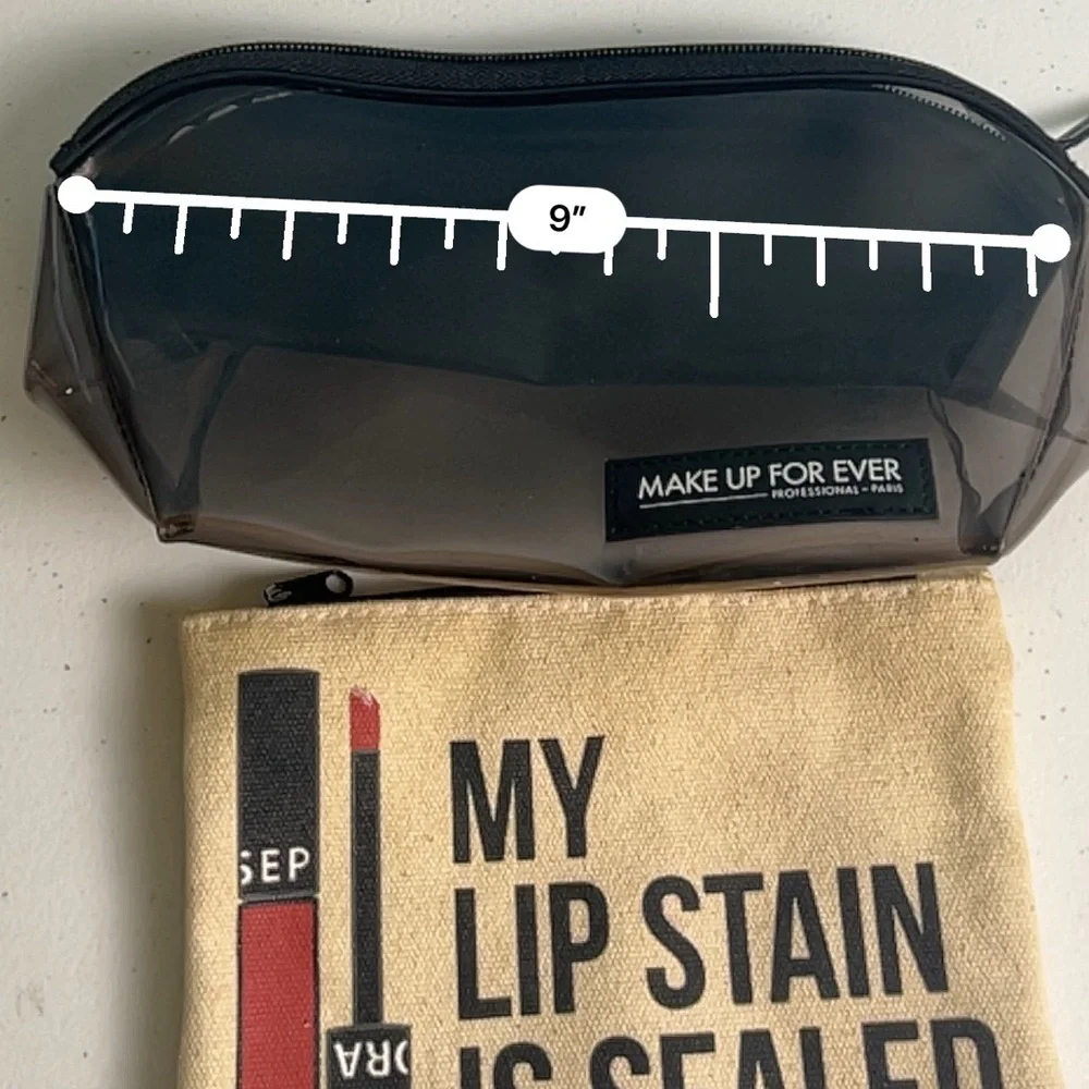 Makeup Forever Black PVC makeup bag & Sephora Cosmetic Bag
